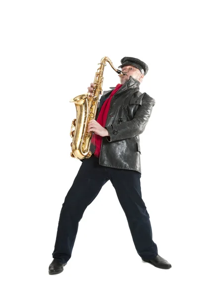 Man playing the trumpet — Stock Photo, Image