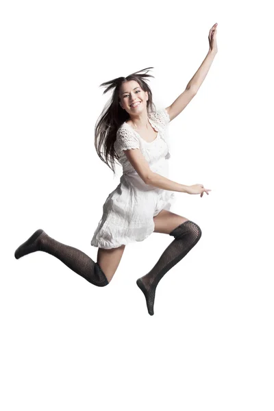 Jumping girl — Stock Photo, Image