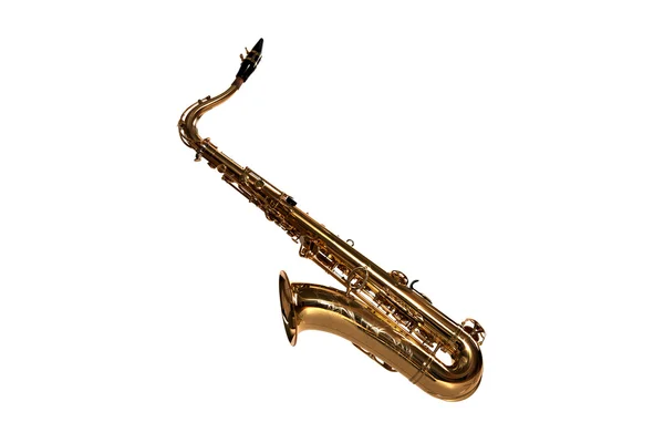 Saxofon, samostatný — Stock fotografie