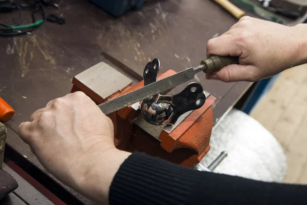 Rasp sharpening tools — Stock Photo, Image