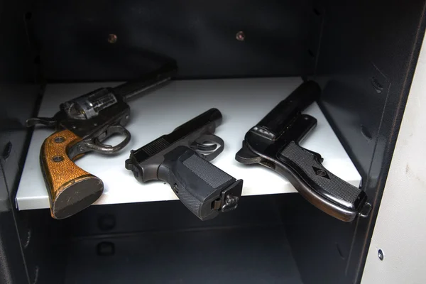 Three pistols