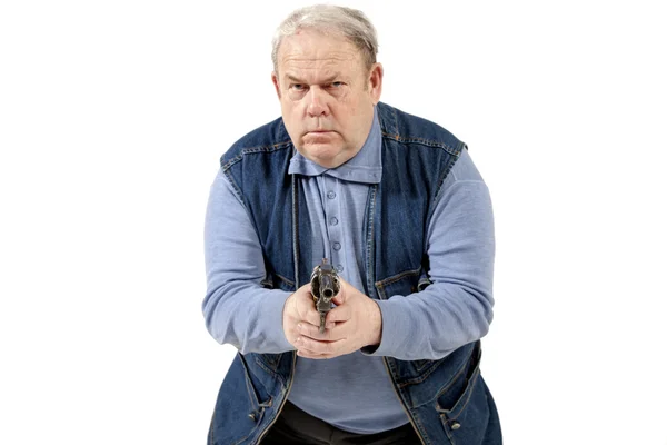 Man med pistol — Stockfoto