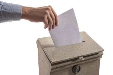 posta kutusuna bir mektup göndererek el