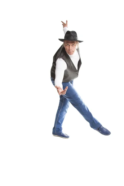 Mannen i cowboy stil — Stockfoto