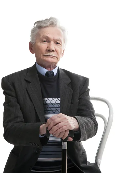 Serious elderly man — Stock Photo, Image