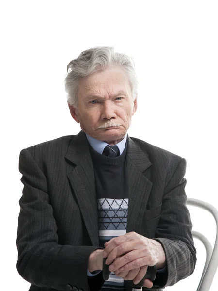 Serious elderly man — Stock Photo, Image