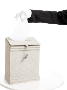 mektup kutusu koyarak el