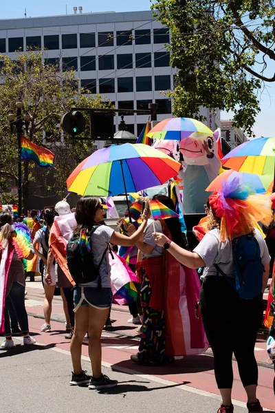 Сан Франциско Калифорния Сша Июня 2022 Года Люди Принимающие Участие — стоковое фото
