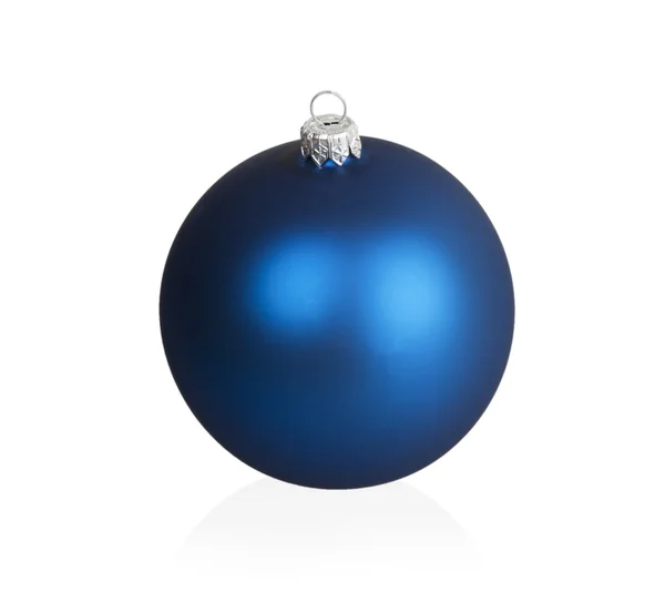 Grote blauwe bal met Kerstmis — Stockfoto