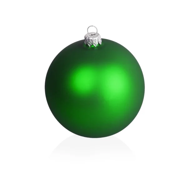 Big green Christmas ball — Stock Photo, Image