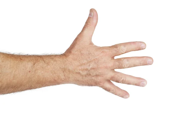 Homme signe de main — Photo