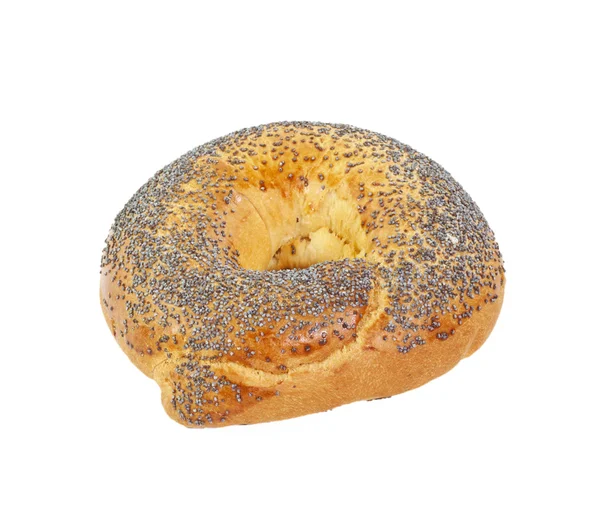 Bagel com sementes de papoila — Fotografia de Stock