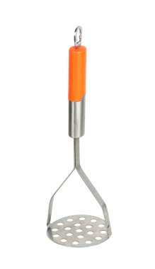 masher with orange handle clipart