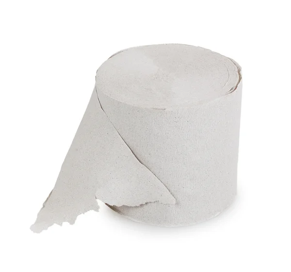 Gray roll of toilet paper — Stock Photo, Image