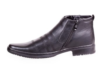 bir siyah erkek ayakkabı