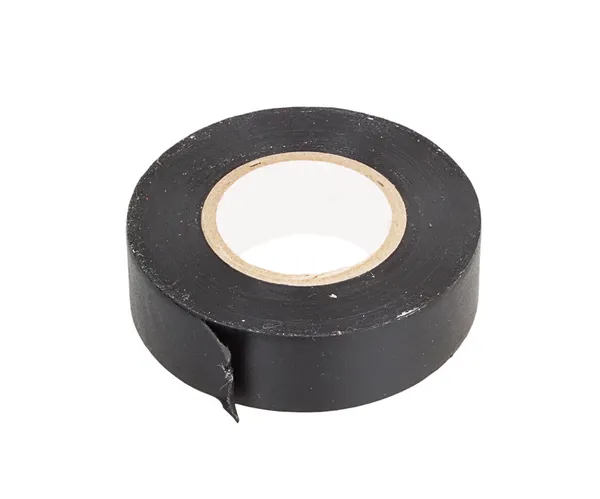 Black electrical tape — Stock Photo, Image