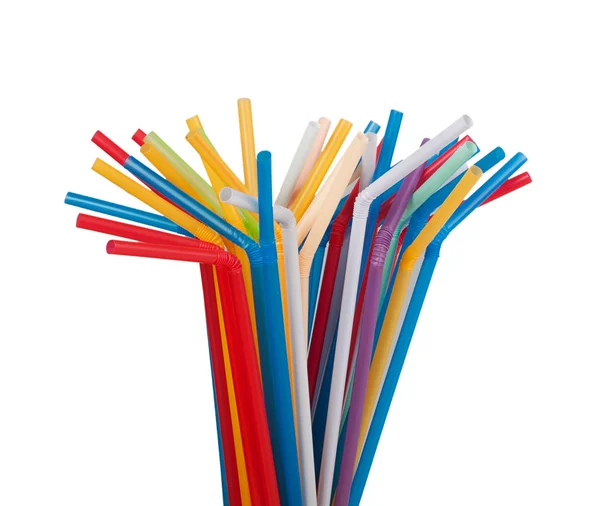 Colour drinking straws — Stock Photo, Image