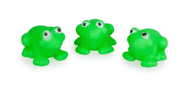 Ropucha zelená tři gumové — Stock fotografie