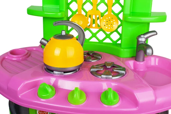 Kuchnia zabawka z tworzyw sztucznych — Zdjęcie stockowe
