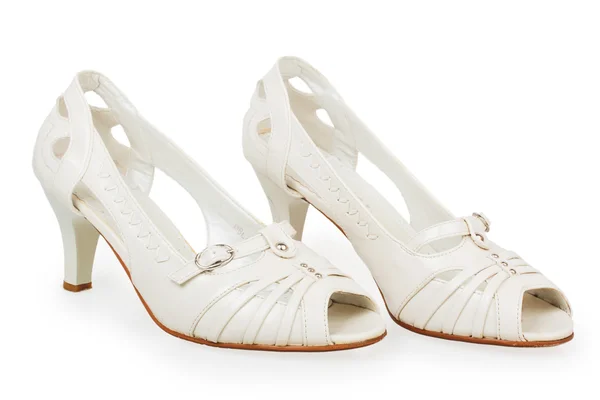Women 's white shoes — стоковое фото