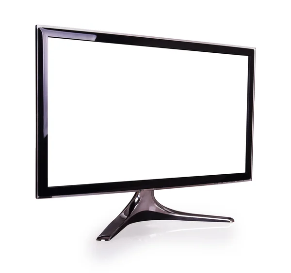 Boş beyaz ekran ile bilgisayar görüntüsü — Stok fotoğraf