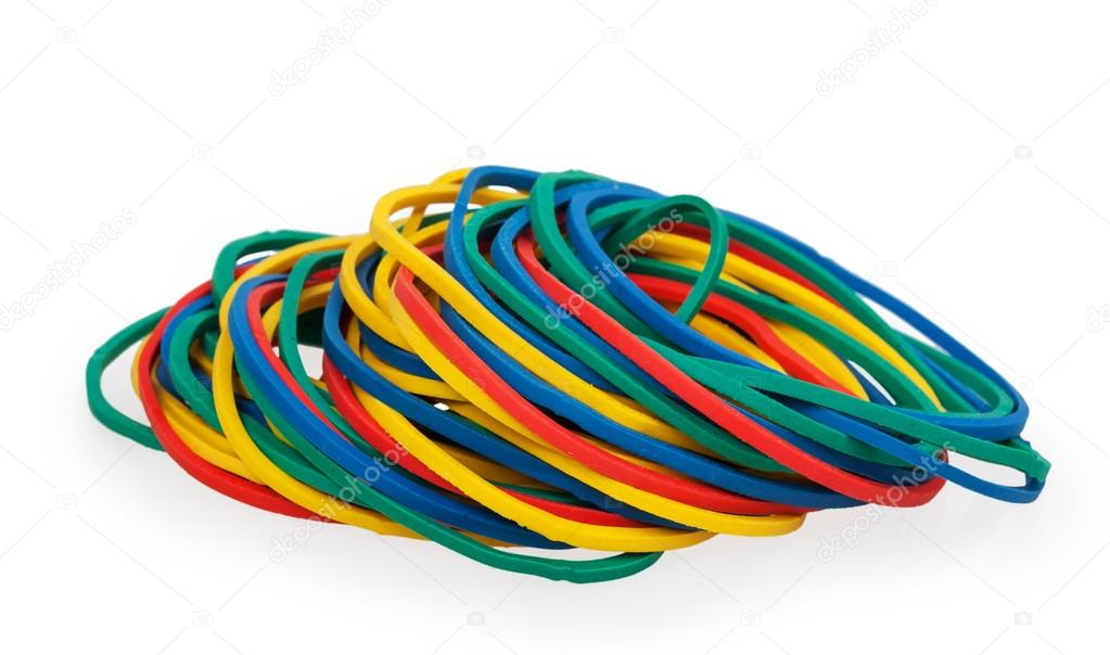 multicolor rubber money bands