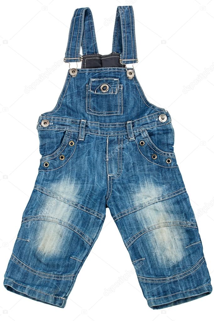 Children denim overalls