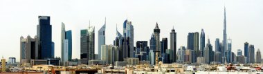 Dubai. World Trade center and Burj Khalifa clipart