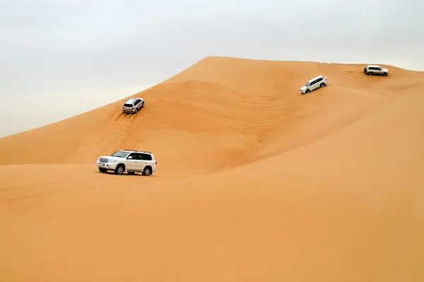 Дубай. Пустелю гоночних — стокове фото