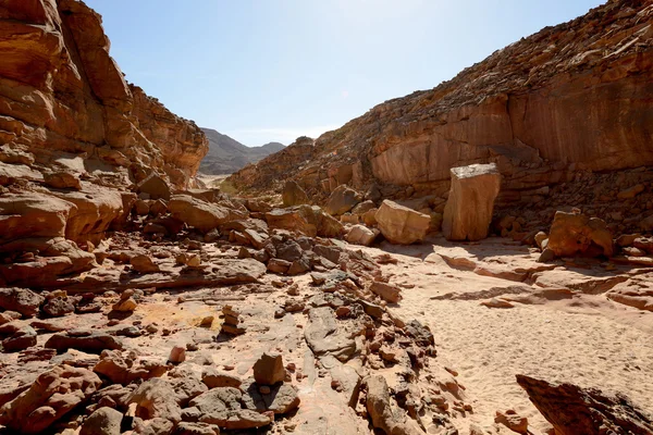 Gekleurde canyon in de Egypte — Stockfoto