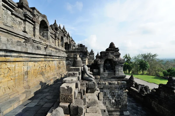 Templo de Borobudur, ilha de Java, Indonésia — Fotografia de Stock