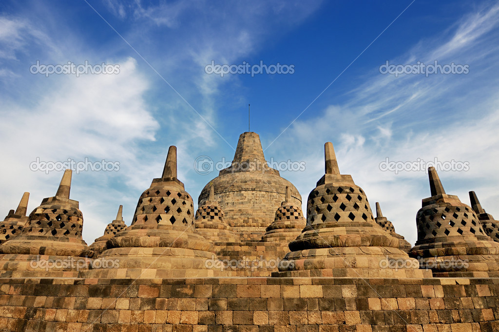 Temple Borobudur, île de Java, Indonésie — Photographie Alex_7370