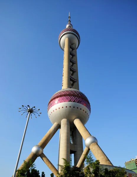 Oriental Perl tower in Shanghai — Stock Photo, Image