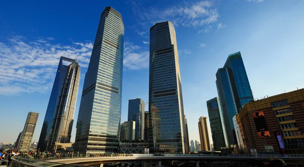 Shanghai världens finansiella centrum — Stockfoto