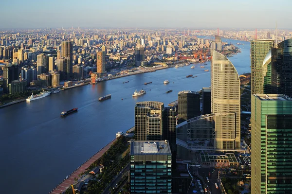 Vue aérienne de Shanghai — Photo