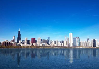 Michigan Gölü 'nden Chicago Skyline