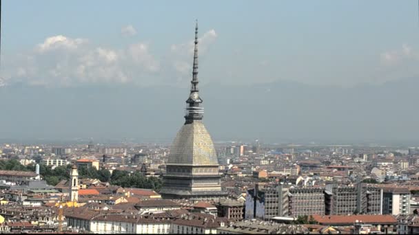 La mole antonelliana, simbolo di Torino — Video Stock