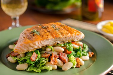 Grilled Salmon clipart