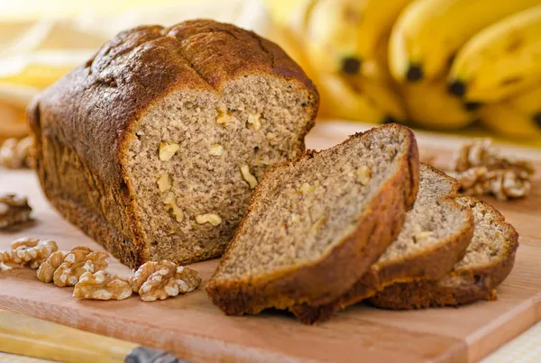 Pan de nuez de plátano — Foto de Stock