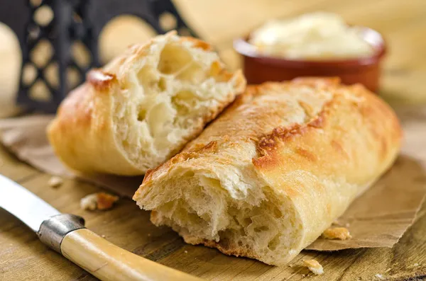 Baguette de pan francés — Foto de Stock