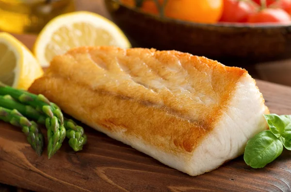 Pan Seared Fish — Stock Photo, Image