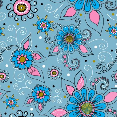 çiçekler ile sorunsuz doku