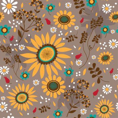 çiçekler ile sorunsuz doku