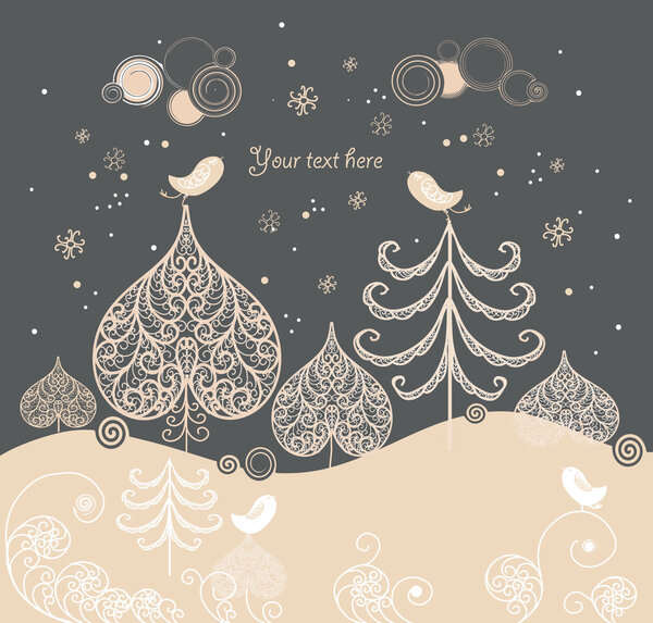 Cartoon Christmas background