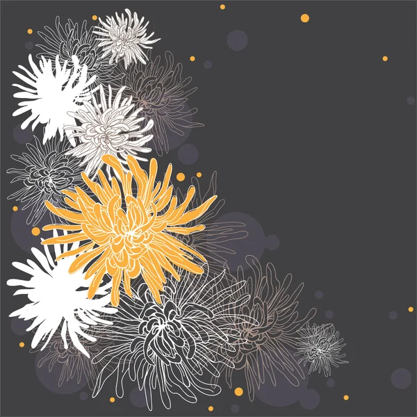 Chrysanthemum background — Stock Vector