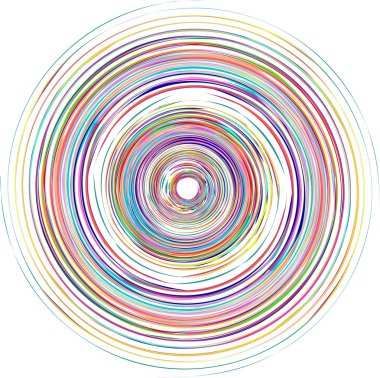 Renkli spiral vektör