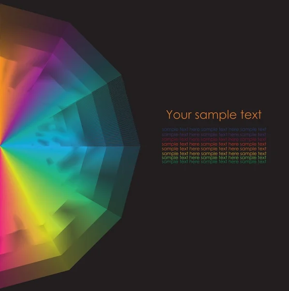 Fundo da roda de cores. Ilustração vetorial — Vetor de Stock