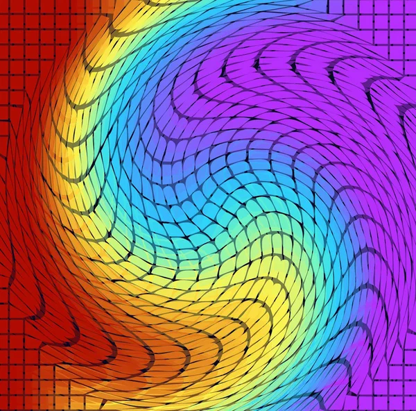 Abstrakter Hintergrund mit geometrischen Formen. — Stockvektor