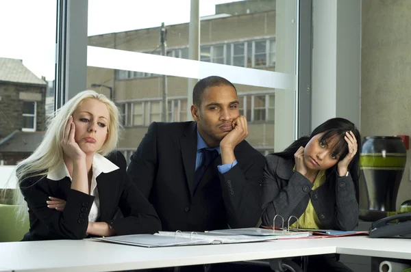 Bored colleagues in a meeting — Stock Photo, Image