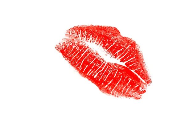 Beijo de batom vermelho Fotos De Bancos De Imagens Sem Royalties